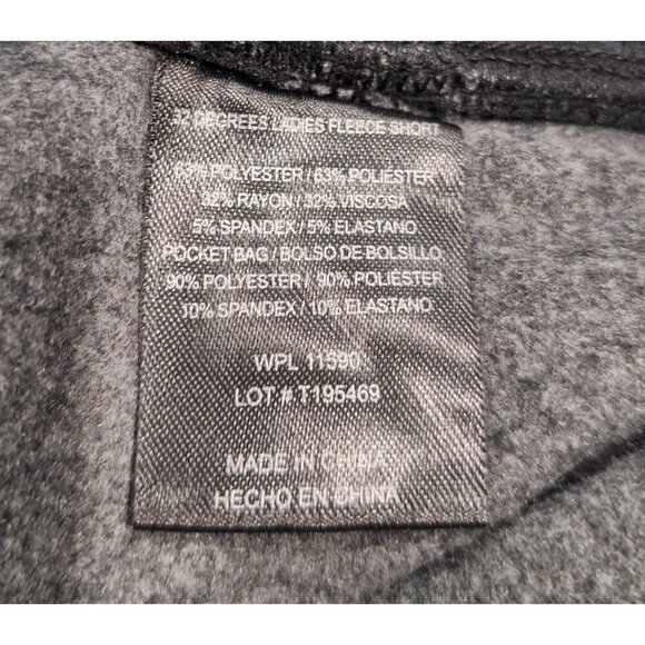 NEW  32 Degrees Cool Ladies Black Heathered Fleece Shorts/Sz. M - Picture 5 of 5